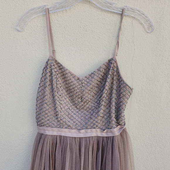 Needle & Thread Copellia Embellished Ballet Tulle Dress in Dust Lilac - Picture 4 of 10